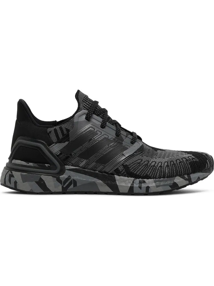 Кроссовки Adidas UltraBoost 20 'Geometric Pack - Core Black Grey' — изображение 1 из 8, черный
