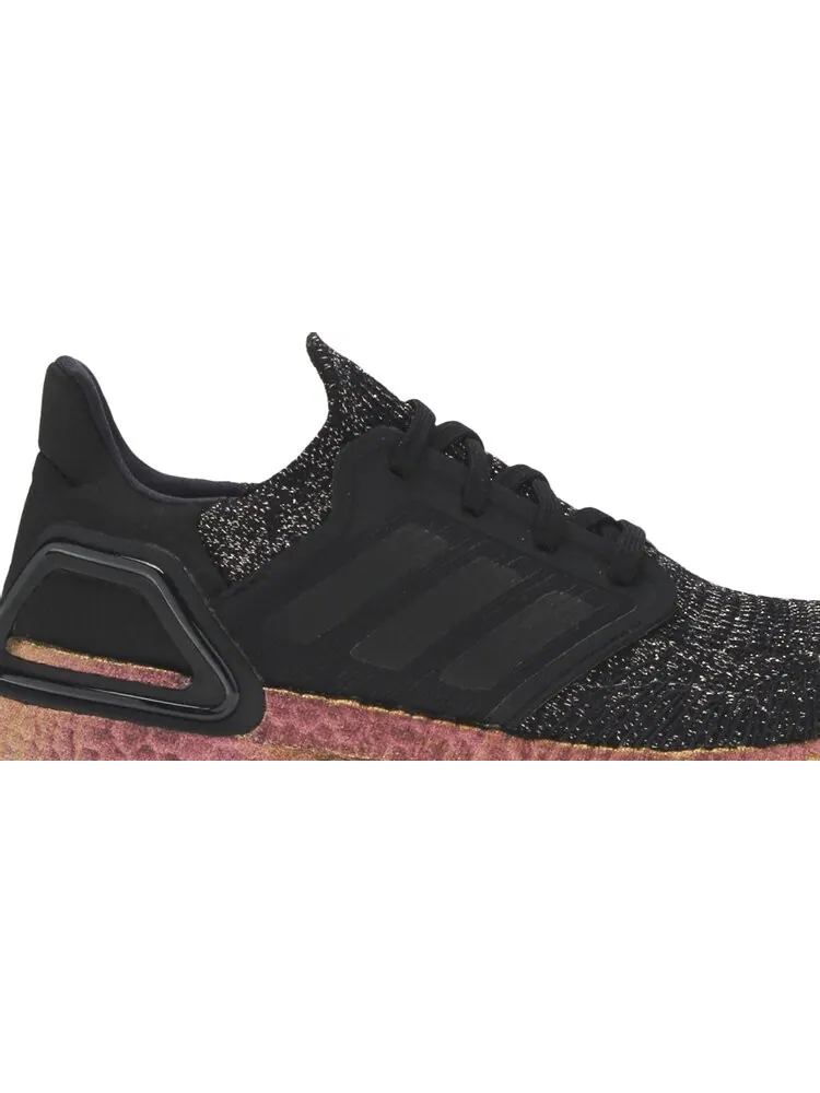 Кроссовки Adidas Wmns UltraBoost 20 'Black Signal Pink' — изображение 2 из 8, черный