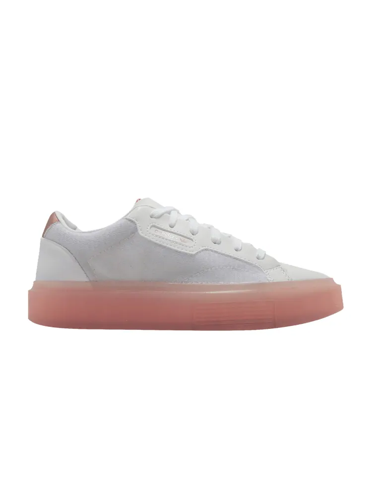 Кроссовки adidas Wmns Sleek Super 'White Glow Pink' — изображение 1 из 1, белый/розовый/металлик
