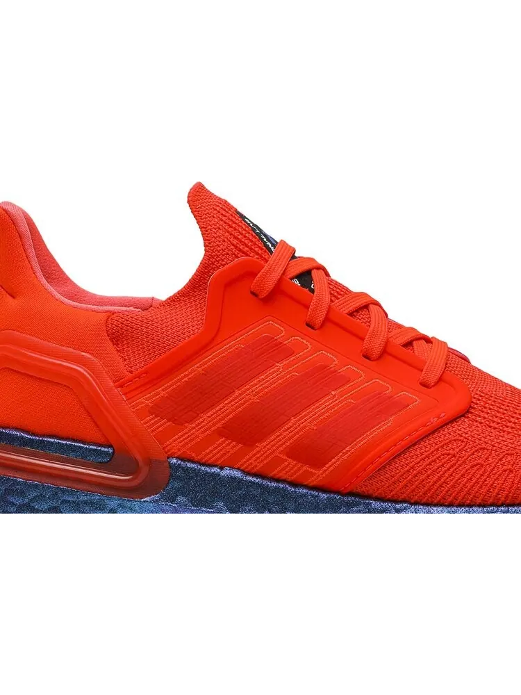 Кроссовки Adidas UltraBoost 20. красный/синий — изображение 2 из 8