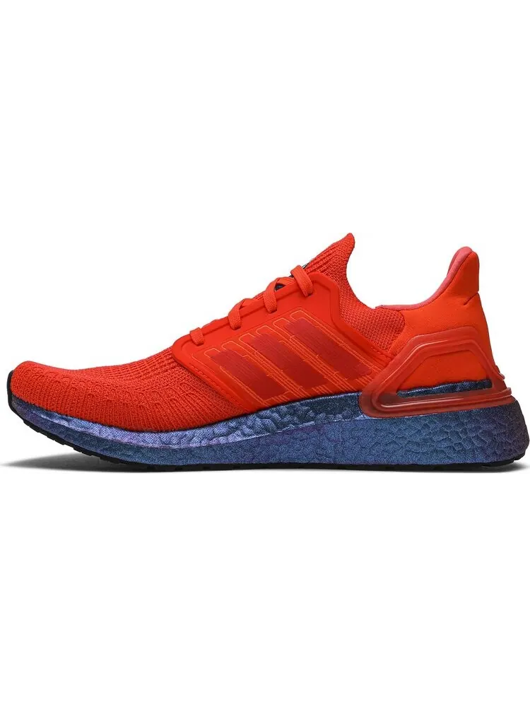 Кроссовки Adidas UltraBoost 20. красный/синий — изображение 3 из 8