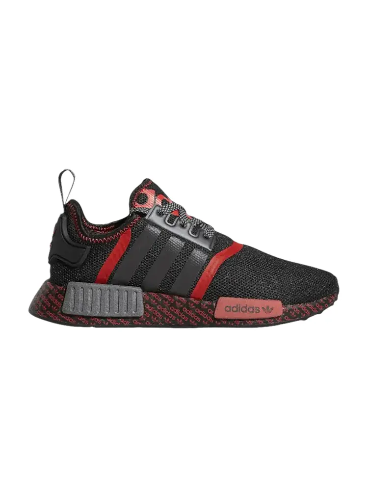 Кроссовки adidas NMD_R1 J 'Transmission Pack - Black' — изображение 1 из 1, черный/металлик/красный