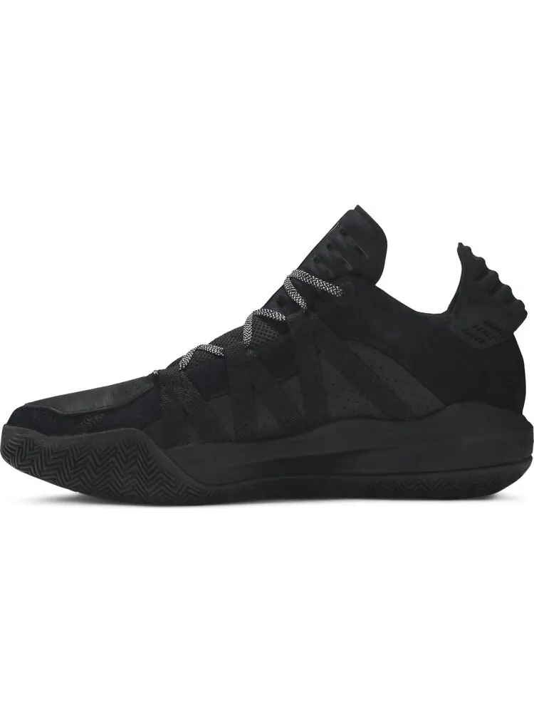 Кроссовки Adidas Dame 6 Leather 'Black Gold' — изображение 3 из 8, черный