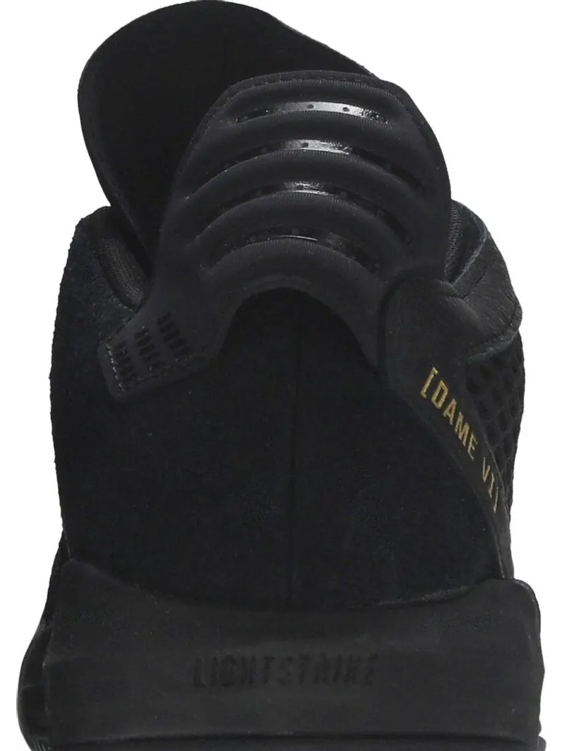 Кроссовки Adidas Dame 6 Leather 'Black Gold' — изображение 7 из 8, черный