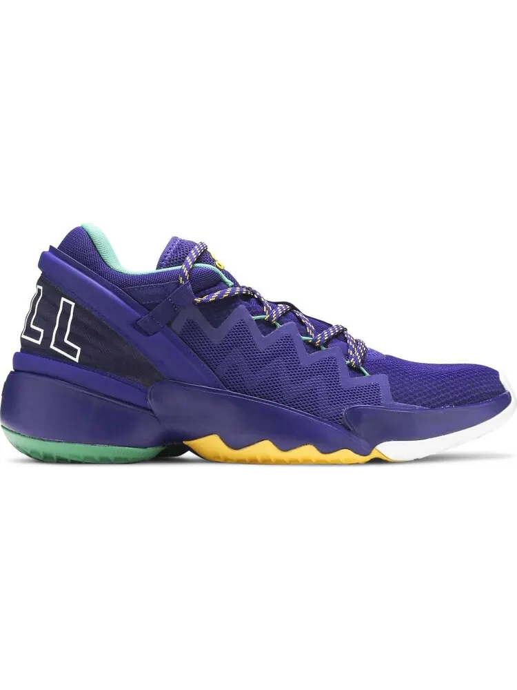 Кроссовки Adidas D.O.N. Issue #2 'Throwback Utah Jazz' — изображение 1 из 8, фиолетовый