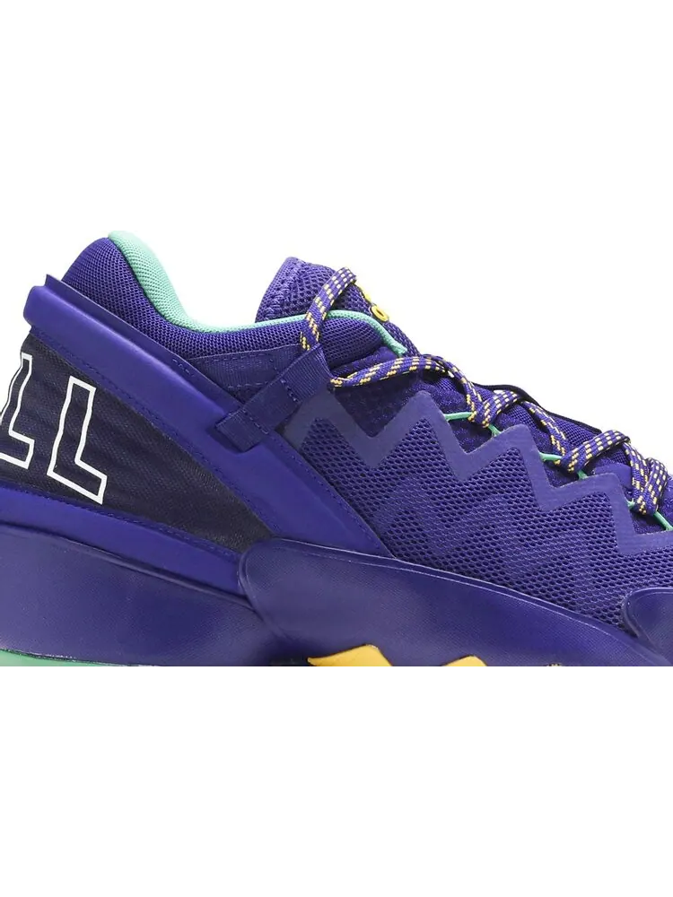 Кроссовки Adidas D.O.N. Issue #2 'Throwback Utah Jazz' — изображение 2 из 8, фиолетовый