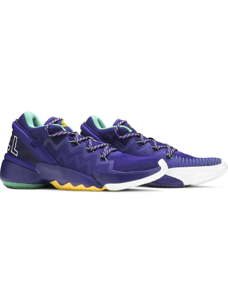 Кроссовки Adidas D.O.N. Issue #2 'Throwback Utah Jazz' — изображение 8 из 8, фиолетовый