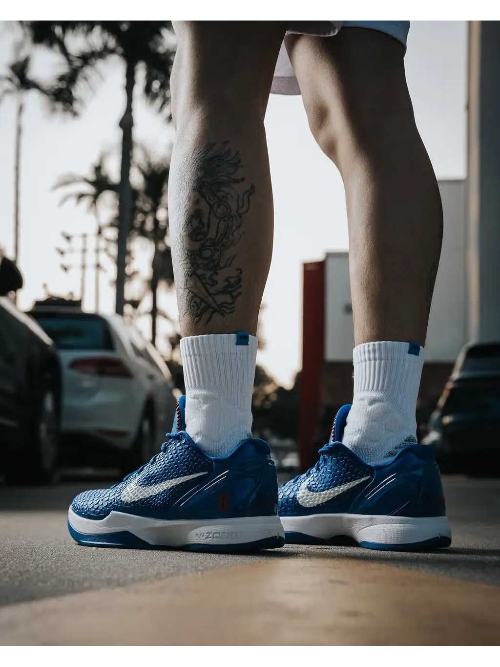 Баскетбольные кроссовки детские Nike Kobe 6 Protro 'Dodgers' — изображение 11 из 27, белый