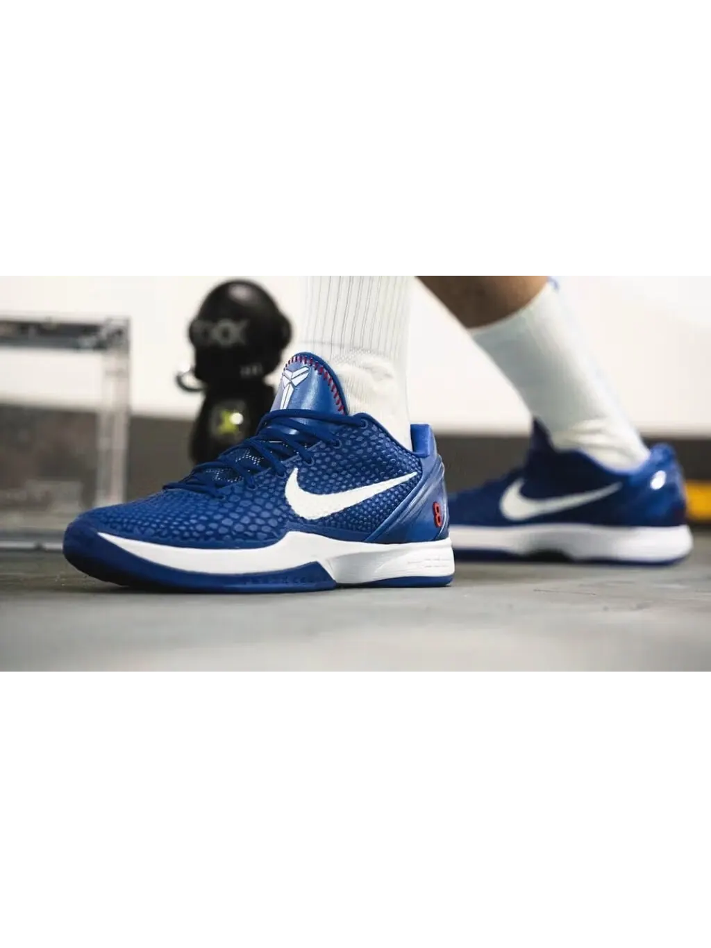 Баскетбольные кроссовки детские Nike Kobe 6 Protro 'Dodgers' — изображение 13 из 27, белый