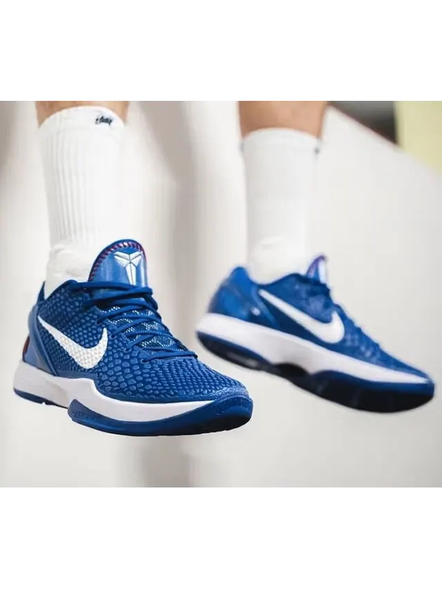 Баскетбольные кроссовки детские Nike Kobe 6 Protro 'Dodgers' — изображение 19 из 27, белый