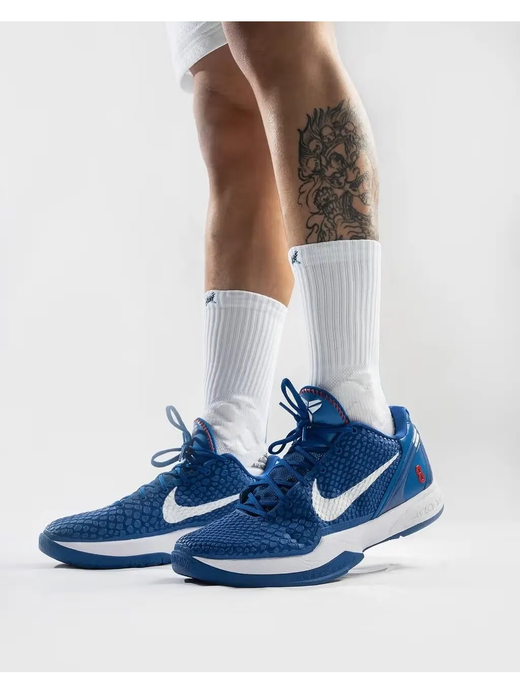 Баскетбольные кроссовки детские Nike Kobe 6 Protro 'Dodgers' — изображение 3 из 27, белый