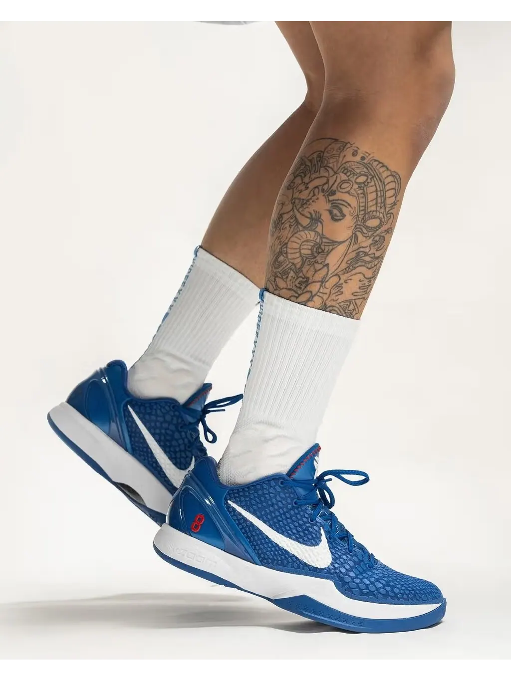 Баскетбольные кроссовки детские Nike Kobe 6 Protro 'Dodgers' — изображение 7 из 27, белый