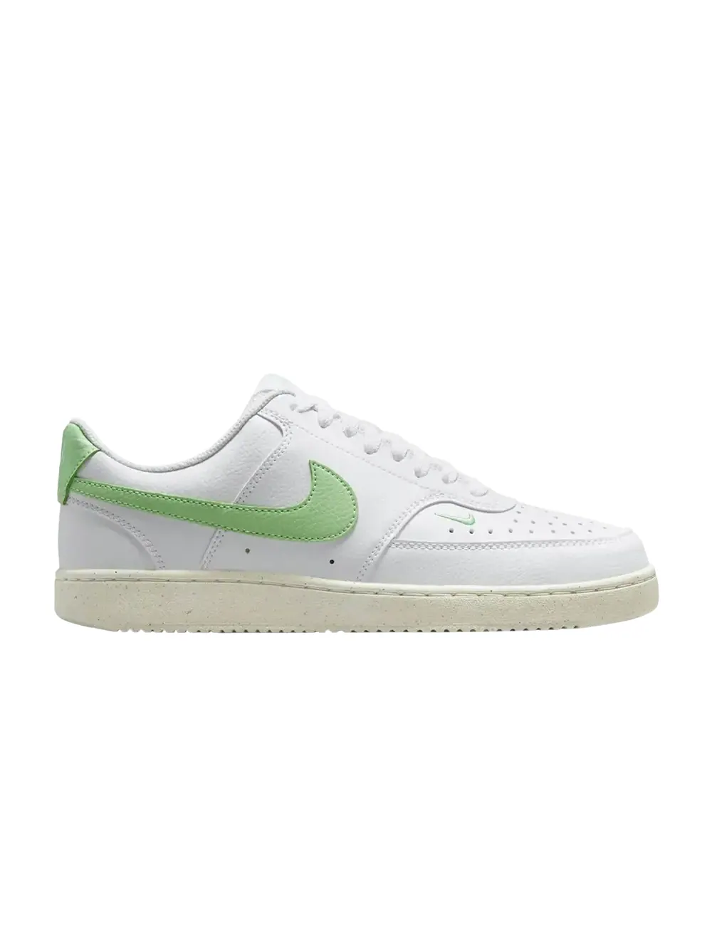 Кроссовки Nike Wmns Court Vision Low — изображение 1 из 1, белый/зеленый