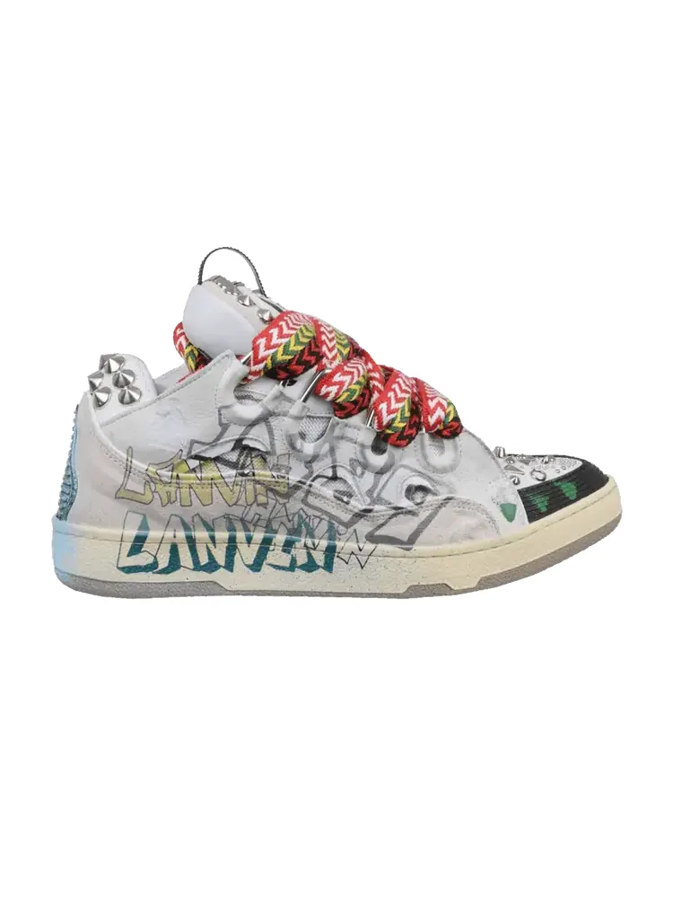 Кроссовки Lanvin Wmns Curb Sneakers Graffiti — изображение 1 из 1, белый