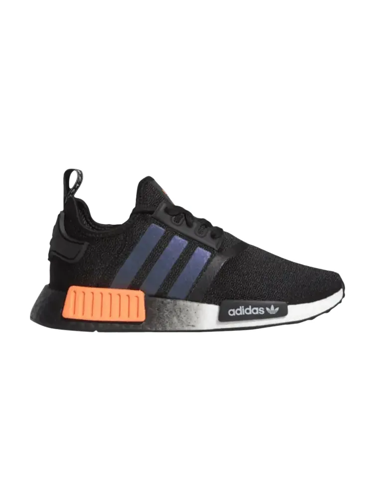 Кроссовки adidas NMD_R1 J 'Black Solar Orange' — изображение 1 из 1, черный/оранжевый/белый