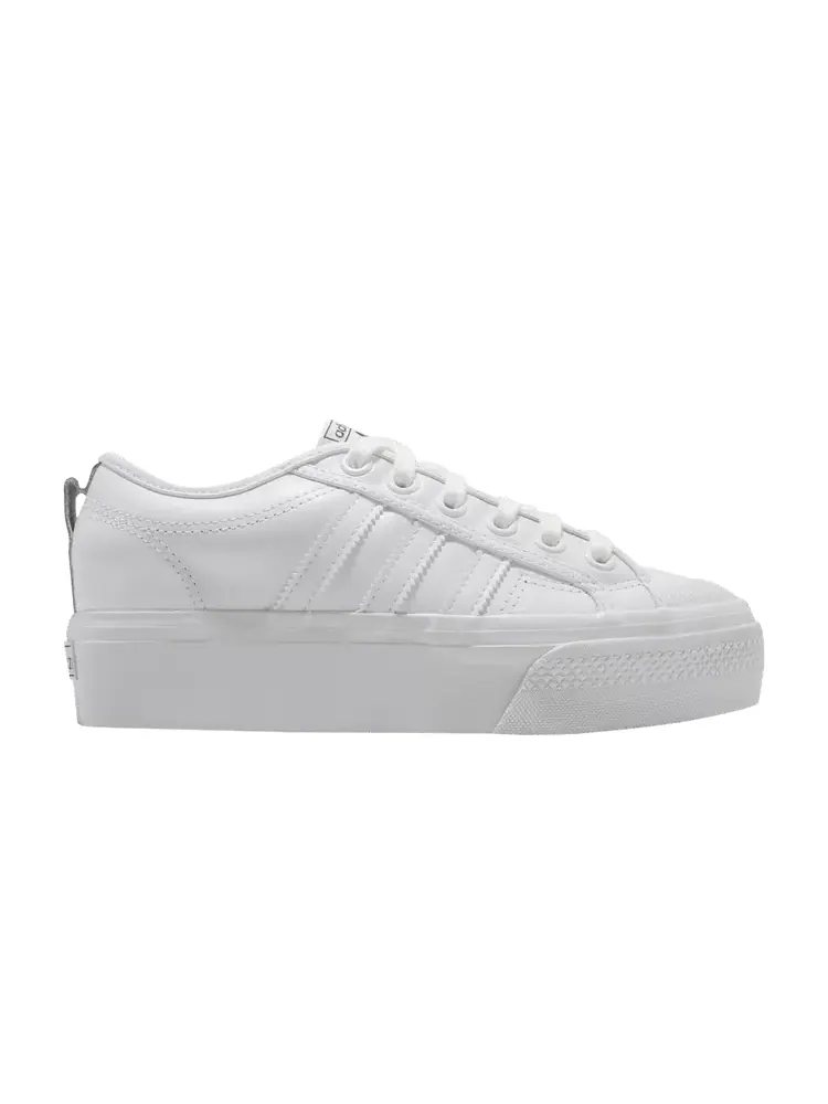 Кроссовки adidas Wmns Nizza Platform 'Cloud White' — изображение 1 из 1, белый/белый/черный