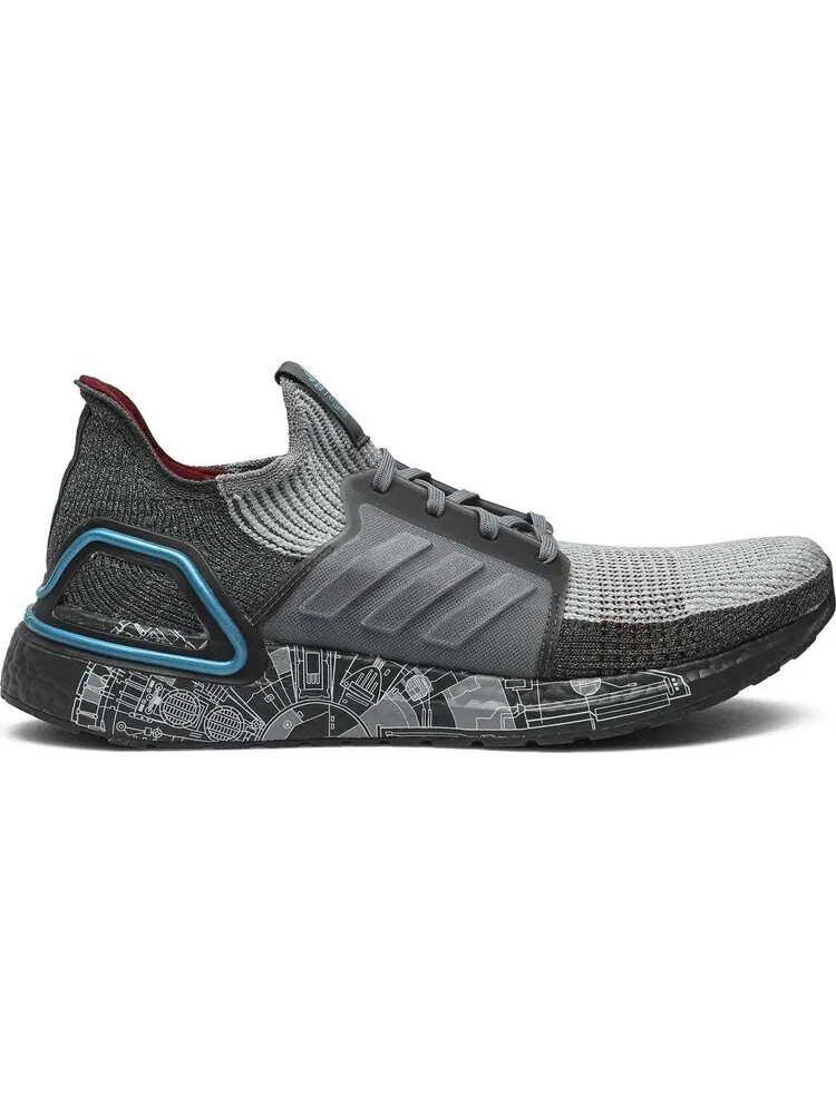 Кроссовки Adidas UltraBoost 19 'Millenium Falcon' в стиле Звездных Войн — изображение 1 из 8, серый