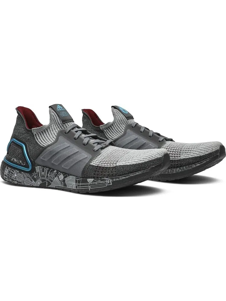 Кроссовки Adidas UltraBoost 19 'Millenium Falcon' в стиле Звездных Войн — изображение 8 из 8, серый