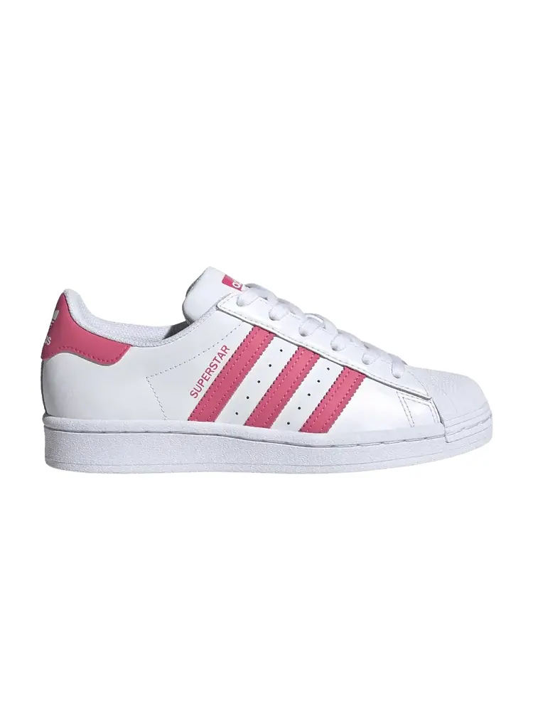 Кроссовки adidas Superstar J 'White Super Pink' — изображение 1 из 1, белый/розовый/черный