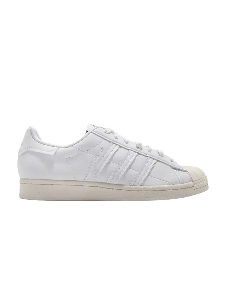 Кроссовки adidas Superstar 'Cloud White' — изображение 1 из 1, белый/белый/зеленый
