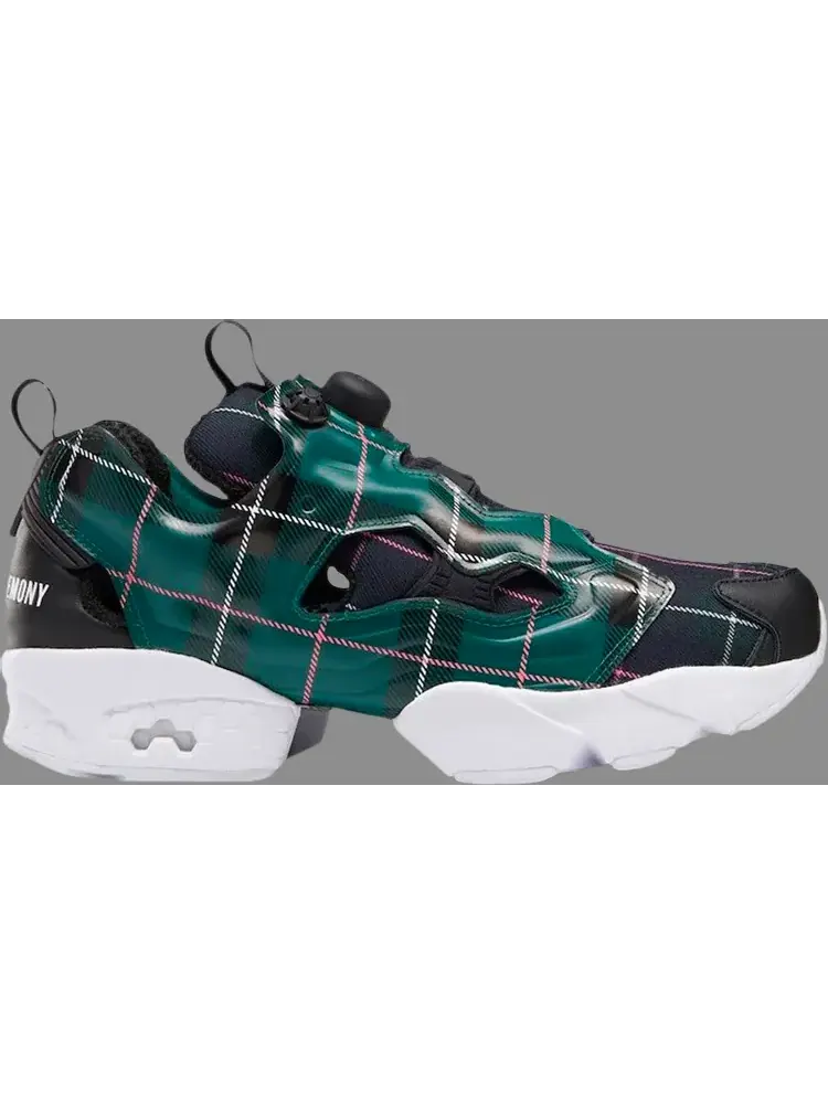 Кроссовки opening ceremony x instapump fury og 'green plaid' Reebok — изображение 1 из 1, зеленый