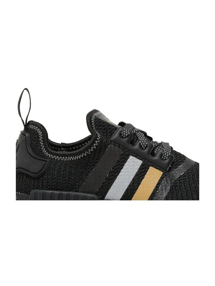 Кроссовки adidas NMD_R1 'Black Gold Metallic' — изображение 3 из 9
