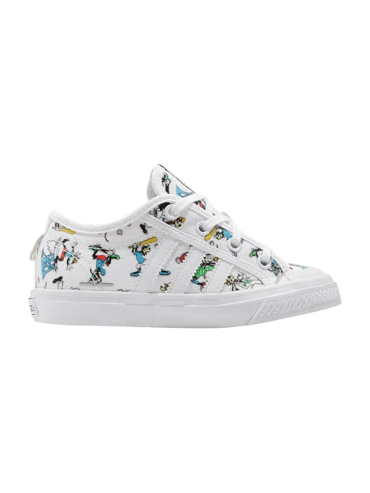 Кроссовки adidas Disney x Nizza Sport J 'Goofy' — изображение 1 из 1, белый//черный