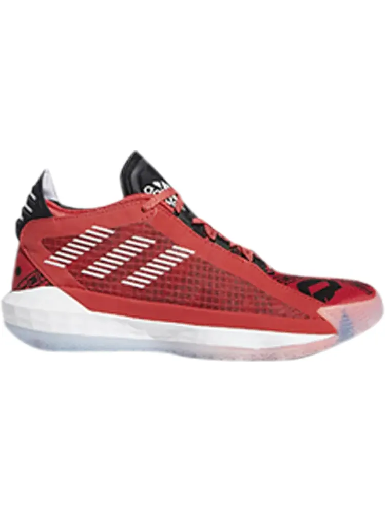 Кроссовки Adidas Dame 6 Big Kids 'Geek Up' — изображение 1 из 1, красный