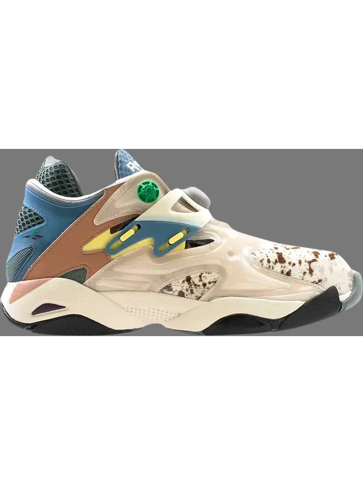 Кроссовки brain dead x pump court ct 'pathways' Reebok, пломбир — изображение 1 из 1, бежевый