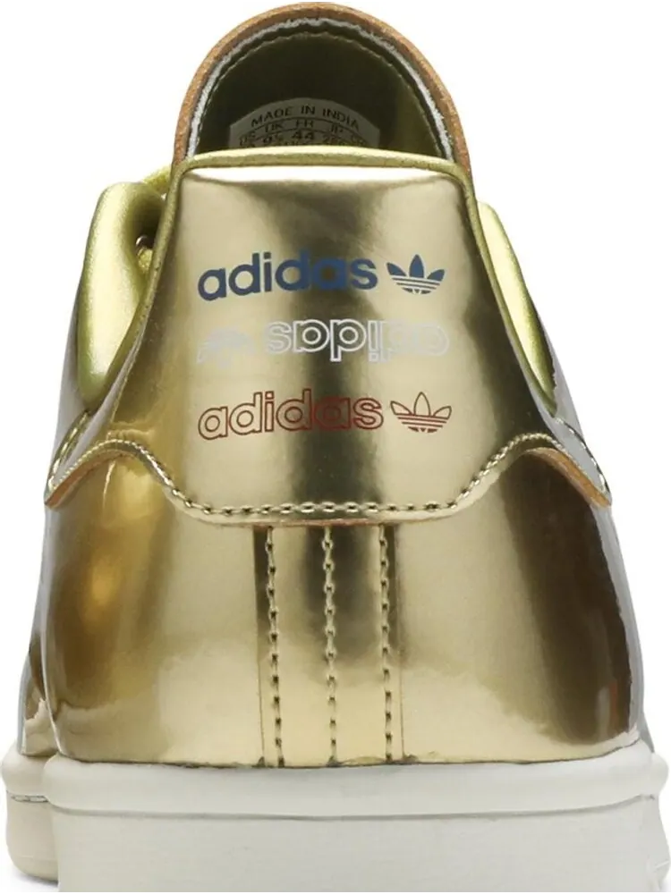 Кроссовки Adidas Stan Smith Unisex 'Metallic Pack - Gold' — изображение 7 из 8, золото