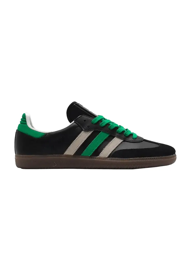 Кроссовки adidas Samba 'Black Green Orange Mismatched Stripes' — изображение 1 из 1, черный/оранжевый/белый