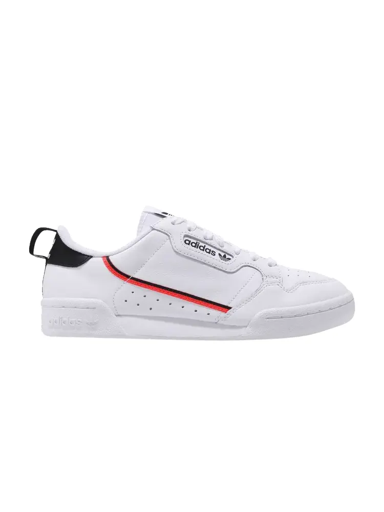 Кроссовки adidas Continental 80 'White Solar Red' — изображение 1 из 1, белый/черный/красный