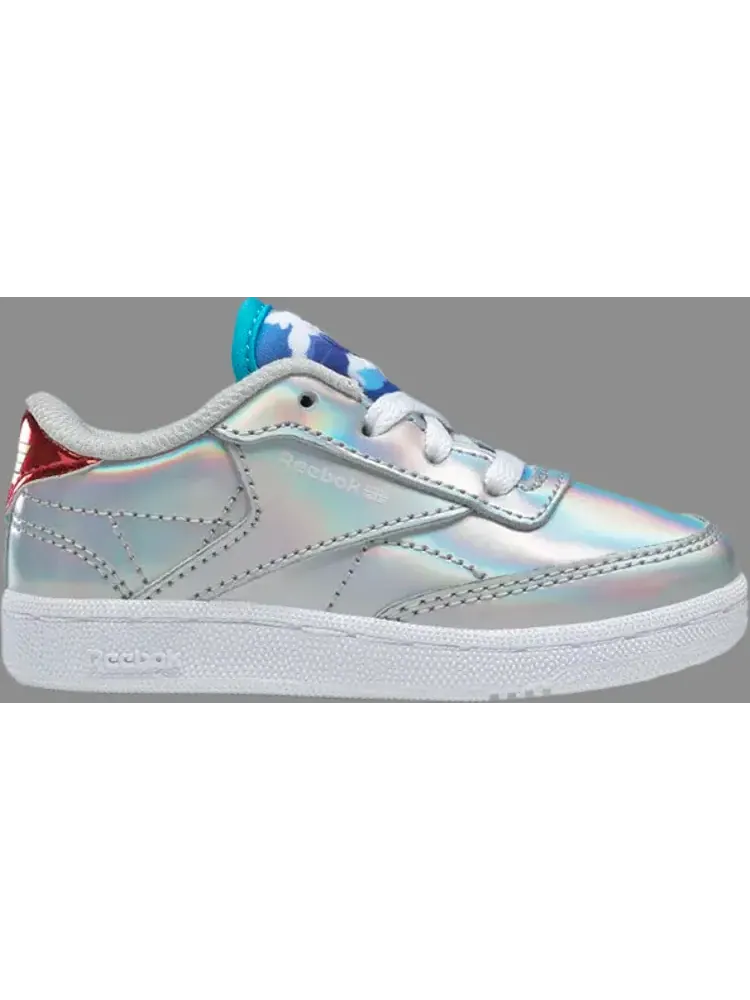 Кроссовки wonder woman 1984 x club c 85 toddler 'air flight' Reebok — изображение 1 из 1, серебряный
