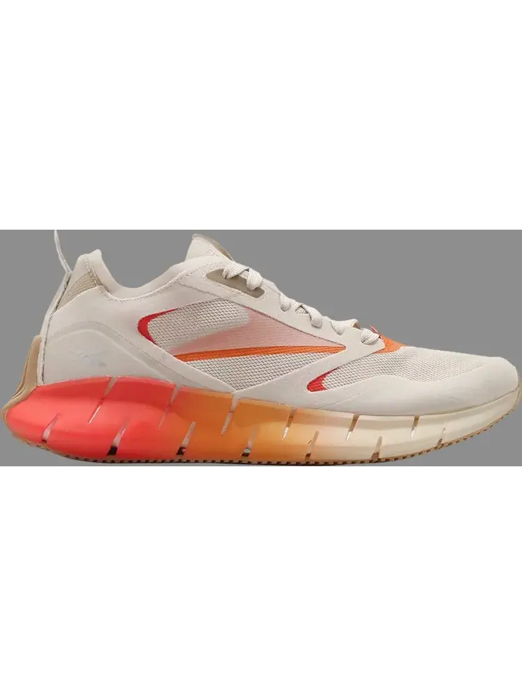 Кроссовки wmns zig kinetica horizon 'alabaster carotene' Reebok, пломбир — изображение 1 из 1, бежевый