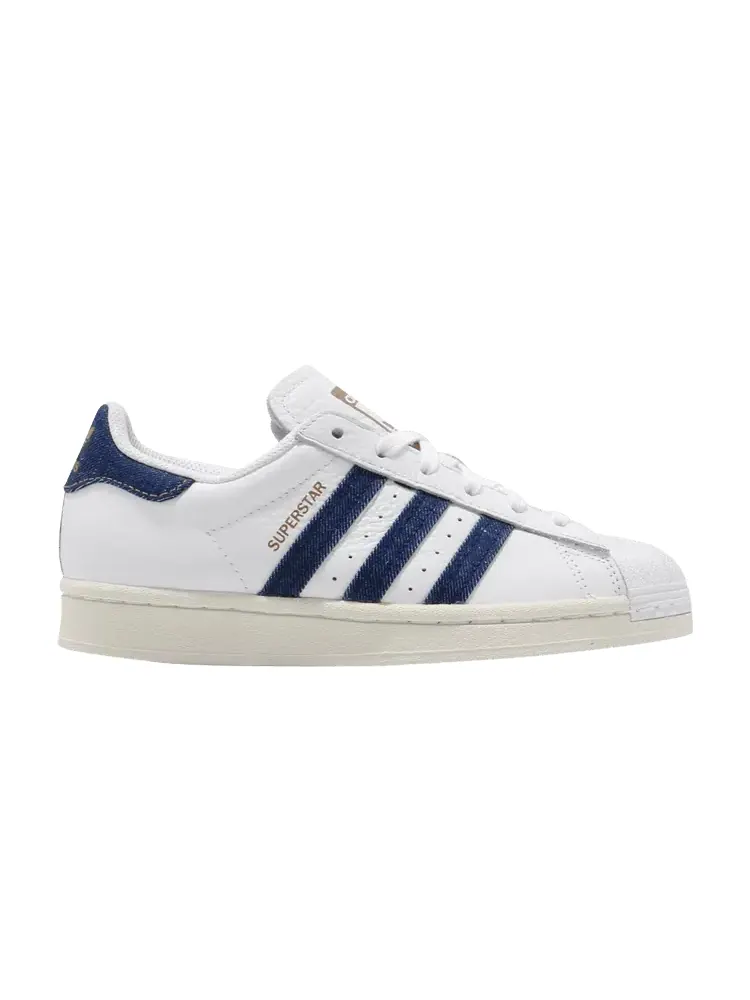 Кроссовки adidas Superstar 'White Dark Blue' — изображение 1 из 1, белый/темный синий
