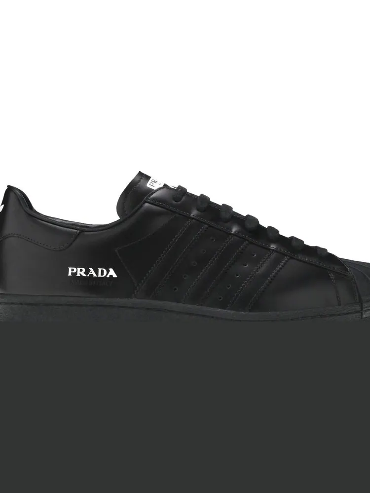 Кроссовки Adidas Prada x Superstar 'Core Black' — изображение 2 из 8, черный