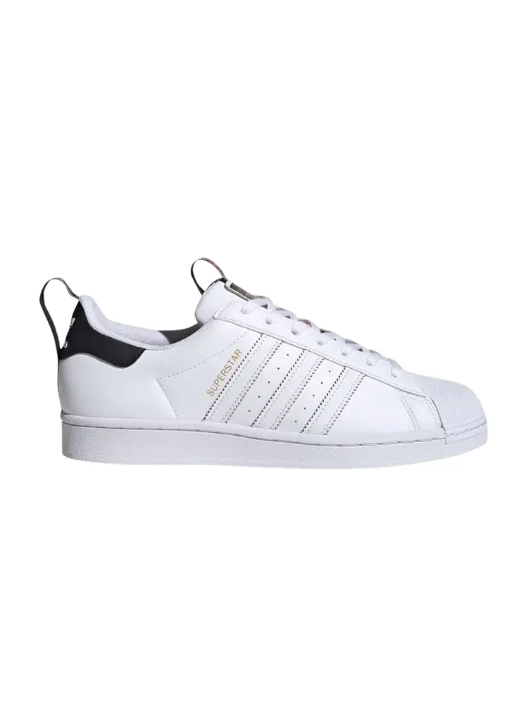 Кроссовки adidas Superstar 'White' — изображение 1 из 1, белый/красный/черный
