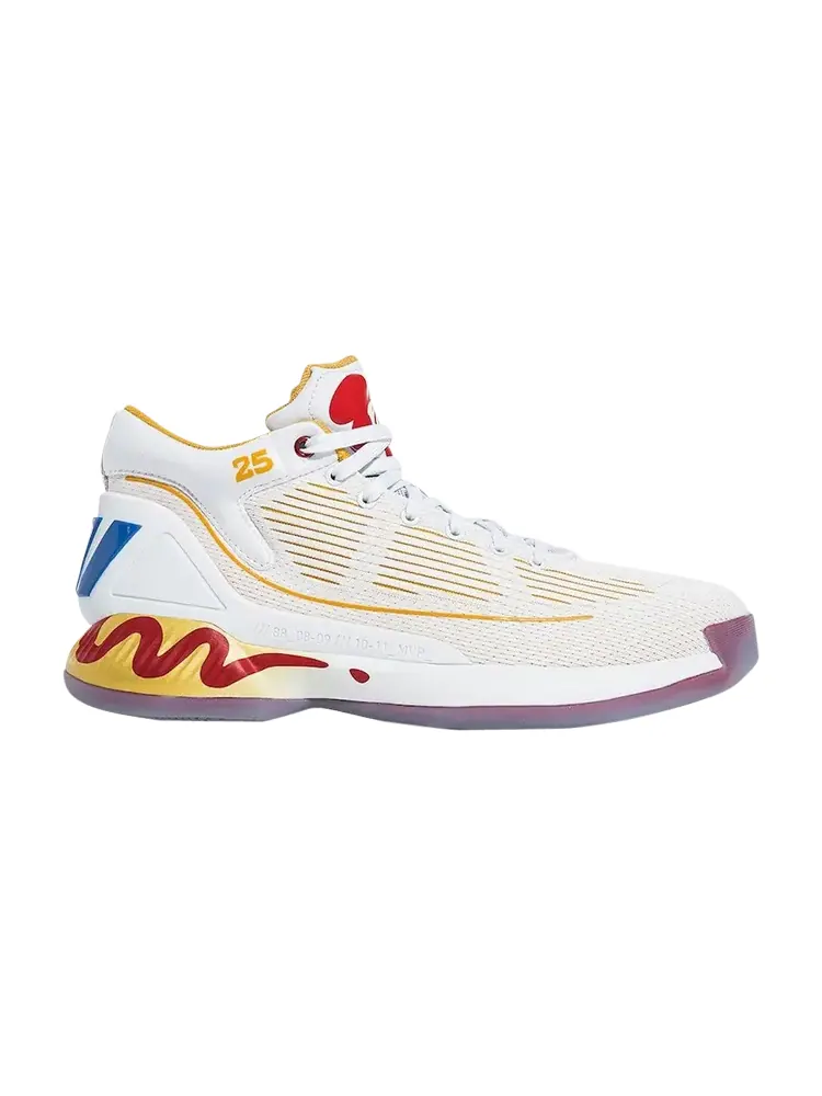 Кроссовки Adidas McDonald's x D Rose 10 — изображение 1 из 1, белый