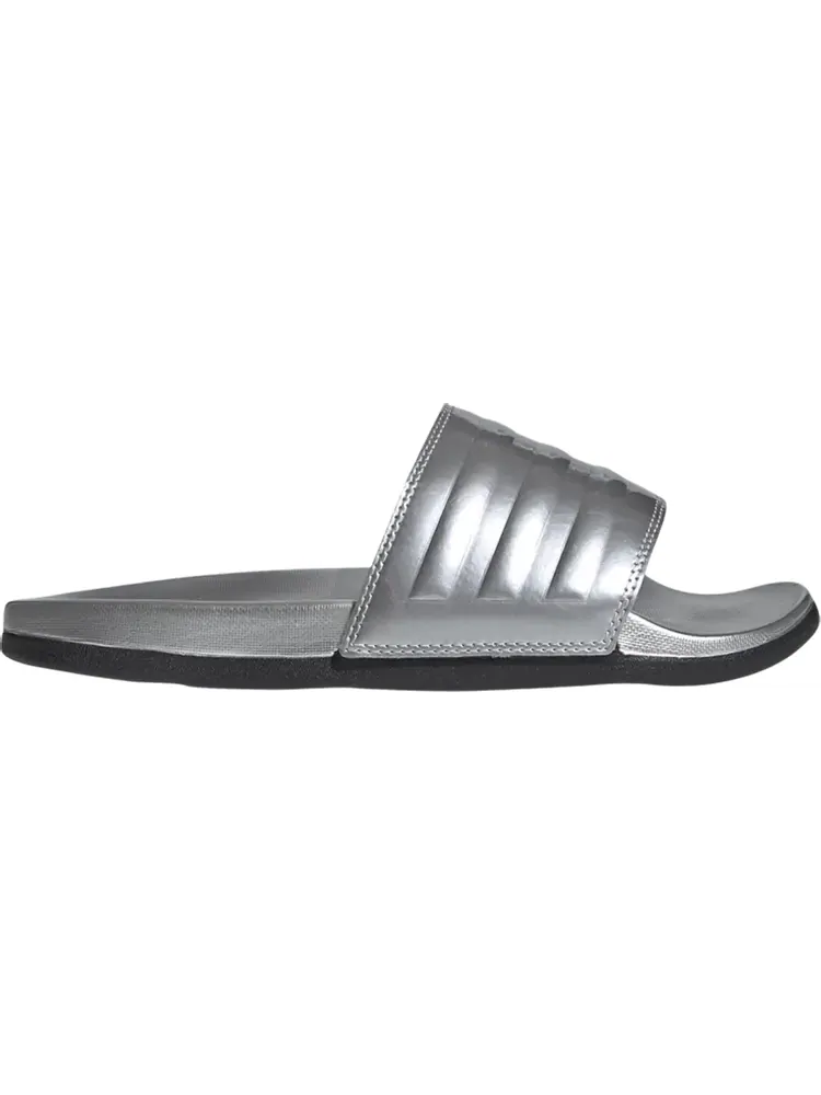 Сандалии Adidas Wmns Adilette Comfort Slide 'Silver Metallic' — изображение 1 из 1, серебряный