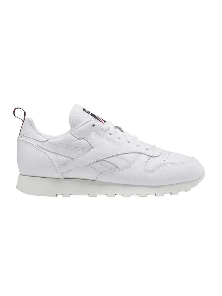 Кроссовки Reebok Classic Leather 'White Vector Navy' — изображение 1 из 1, белый//темно-синий