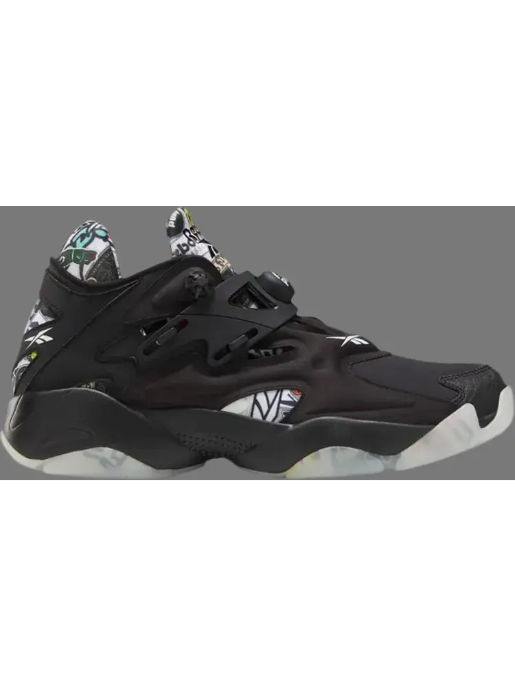 Кроссовки pump court 'sticker city - black' Reebok — изображение 1 из 1, черный