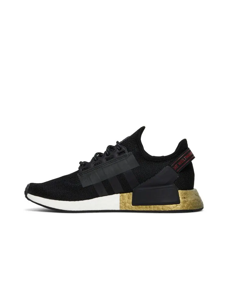 Кроссовки adidas NMD_R1 V2 J 'Black Gold Metallic' — изображение 4 из 9