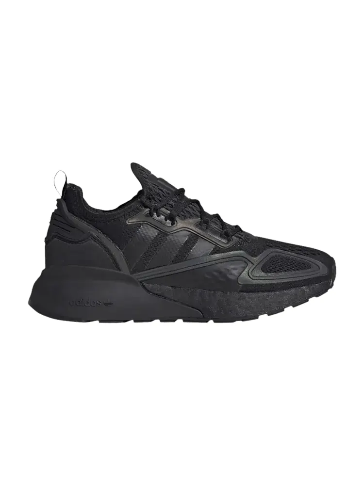 Кроссовки adidas ZX 2K Boost J 'Triple Black' — изображение 1 из 1, черный/черный/черный