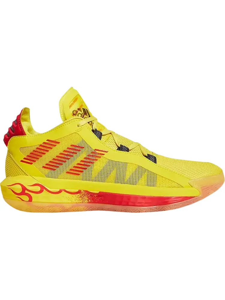 Кроссовки Adidas Dame 6 'Hot Rod' — изображение 1 из 1, желтый
