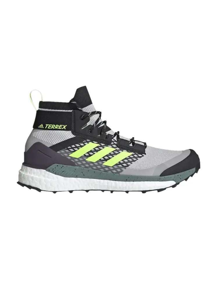 Ботинки adidas Terrex Free Hiker 'Grey Signal Green' — изображение 1 из 1, серый/черный/зеленый