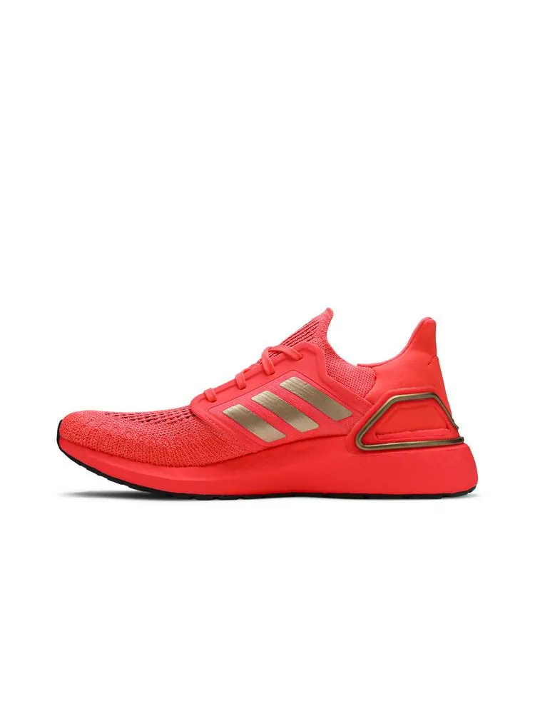 Кроссовки adidas Wmns UltraBoost 20 'Signal Pink' — изображение 4 из 9, розовый/металлик/черный