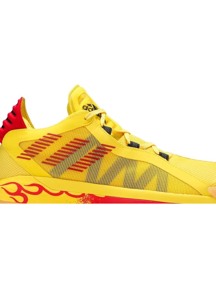Кроссовки Adidas Dame 6 GCA 'Hot Rod' — изображение 2 из 8, желтый