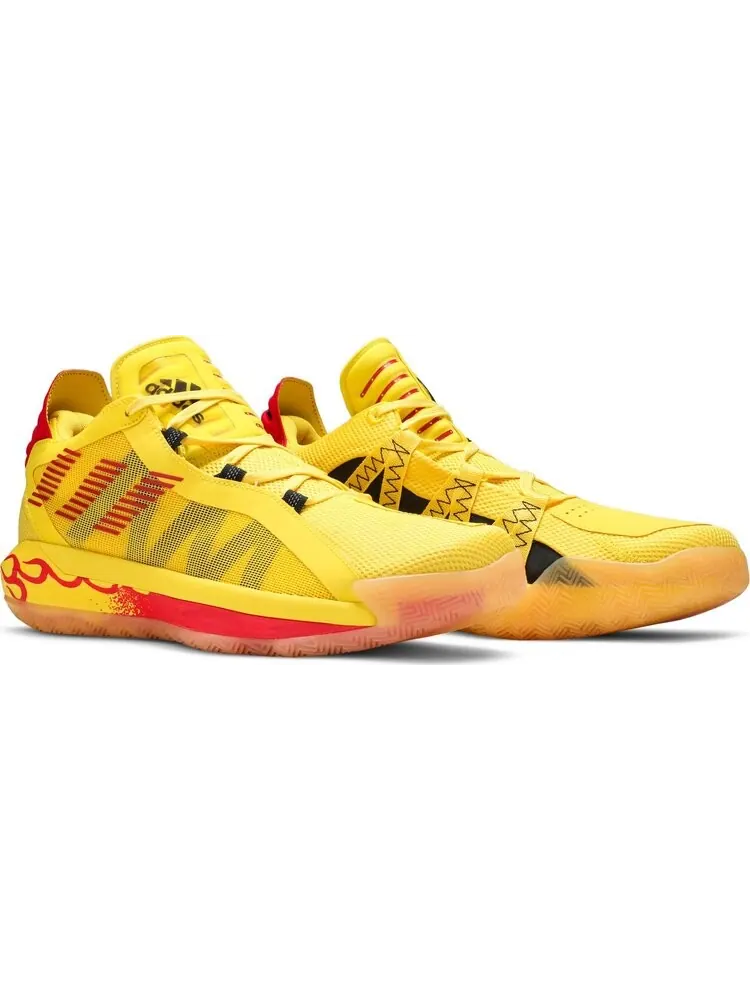 Кроссовки Adidas Dame 6 GCA 'Hot Rod' — изображение 8 из 8, желтый