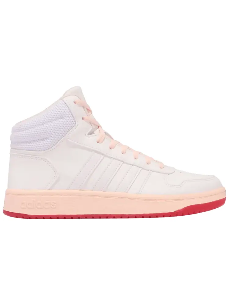 Кроссовки adidas Wmns Hoops 2.0 Mid 'White Power Pink' — изображение 1 из 1, белый
