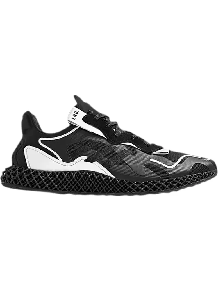Кроссовки Adidas END. x EVO 4D 'Dark Matter' — изображение 1 из 1, черный